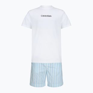 Vyriška pižama Calvin Klein LV00NM2903 classic white top/aurora stripe