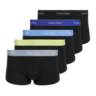 Vyriškos trumpikės Calvin Klein LV00NB4390 Low Rise Trunk 5 pairs black wb/blue descent wb/green bi/khaki