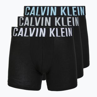 Trumpikės Calvin Klein 000NB3609A Boxer Brief 3 pairs black w/harbor mist logo/black w