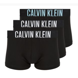 Vyriškos trumpikės Calvin Klein 000NB3608A Trunk 3 pairs black with harbor mist logo/ black with