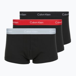 Trumpikės Calvin Klein LV00NB4389 Low Rise Trunk 3 poros black/adrenaline rush/white/black