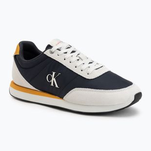 Vyriški batai Calvin Klein YM0YM01361 Retro Runner Ess Mix Mat vaporous white/casual bluee/cooling