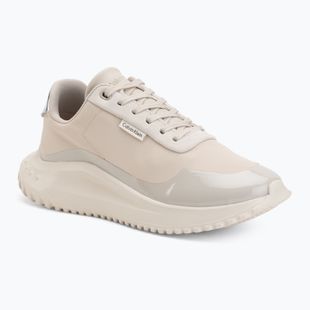Moteriški batai Calvin Klein YW0YW02016 Eva Runner Lace Up Mat Mix 0GN stony beige/turtle dove/silver