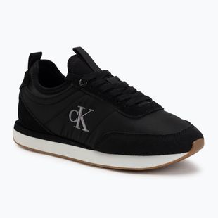 Moteriški batai Calvin Klein YW0YW02060 Retro Runner Sock Laceup Mix Mat black/gyn metal/gum
