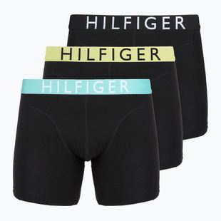 Tommy Hilfiger trumpikės Brief 3 vnt. lemon curd/arctic aqua/juoda