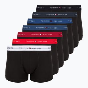 Trumpikės Tommy Hilfiger Trunk WB 7 pairs blk/mid red/aegean sea/dsrt sky/blu jeans/f r/wht
