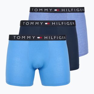 Bokseriai Tommy Hilfiger Brief Stripe 3 pairs pitch blue/cobalt blue/minerali stripe