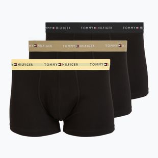 Vyriškos trumpikės Tommy Hilfiger Trunk WB 3 pairs black/citronella/woodridge
