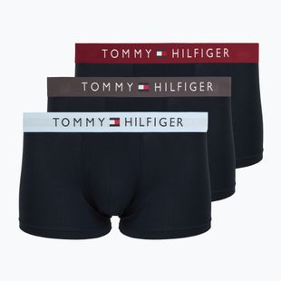 Vyriškos trumpikės Tommy Hilfiger Trunk WB 3 pairs dark ash/brzy blue/rouge