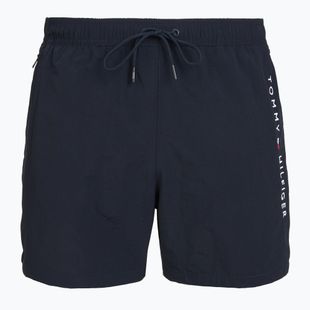 Vyriški maudymosi šortai Tommy Hilfiger Medium Drawstring Zip Pocket desert sky