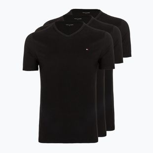 Vyriški marškinėliai Tommy Hilfiger Cotton V-Neck 3 vnt. juoda/juoda/juoda