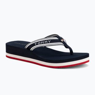 Moteriškos šlepetės per pirštą Tommy Hilfiger Flag Print Summer Sandal rwb