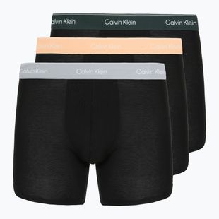 Trumpikės Calvin Klein LV00NB4394 Brief 3 pairs black w/darkest spruce wb/black w