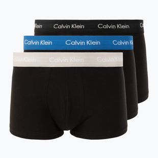 Trumpikės Calvin Klein 0000U2664G Low Rise Trunk 3 pairs black/classic blue/black