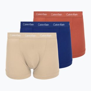 Vyriškos trumpikės Calvin Klein 0000U2662G Trunk 3 pairs sodalite blue/redwood/white pepper