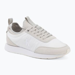Vyriški batai Calvin Klein YM0YM01414 Retro Runner Sock Laceup Mix mat bright white/light grey