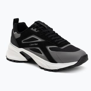 Vyriški batai Calvin Klein HM0HM02220 Hike Runner Stripe Mix Nylon Suede black/granite road