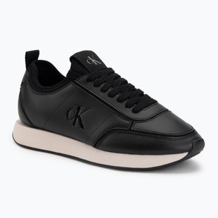Moteriški batai Calvin Klein HW0HW03118 Retro Runner Sock PANL Leather Neo black/crystal grey