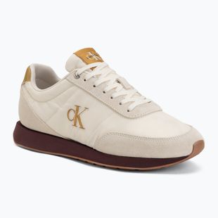 Vyriški batai Calvin Klein YM0YM01361 Retro Runner Ess Mix Mat white swan/tofu/amber gold