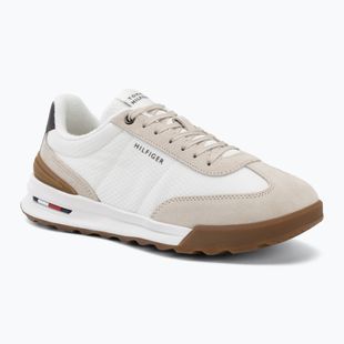 Vyriški batai Tommy Hilfiger Retro Runner Mesh Suede Mix classic stone