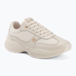 Moteriški batai Tommy Hilfiger ModernRunner Shiny Leather soft cream