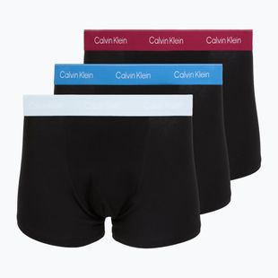 Vyriškos trumpikės Calvin Klein LV00NB4286 Relaxed Fit Trunk black bodies w/ poseidon blue/plein