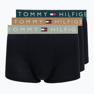 Vyriškos trumpikės Tommy Hilfiger Trunk WB 3 pack nb//saf canvas/mnty grey/deep spru
