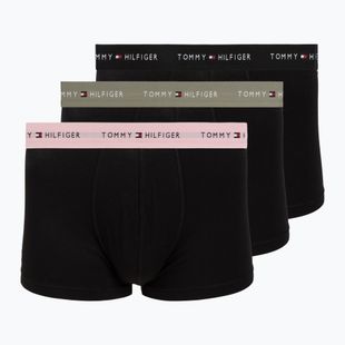 Vyriškos trumpikės Tommy Hilfiger Trunk WB 3 pack utility sage/black/bonita pink