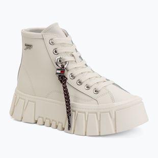 Moteriški batai Tommy Jeans Platform Sneaker Leather MC ecru