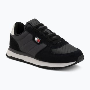 Vyriški batai Tommy Jeans Runner Flag Mix washed black/stratus grey