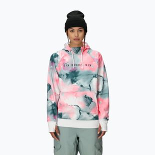 Moteriškas snieglenčių džemperis su gobtuvu 686 Bonded Fleece Pullover Hoody geranium pink ink