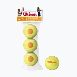 Wilson Starter Orange Tball vaikų teniso kamuoliukai 3 vnt. geltoni WRT137300