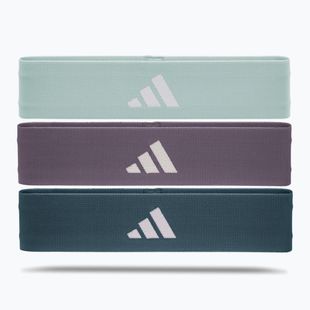 Mankštos juostų rinkinys adidas Resistance Band 3 vnt. green/ violet/ blue