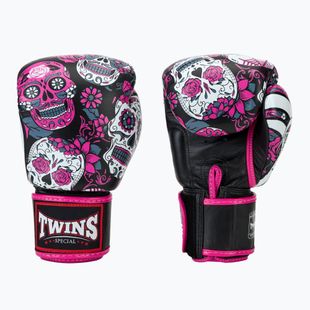 Bokso pirštinės Twins Special Fancy FBGVL3-53 Skull pink/black