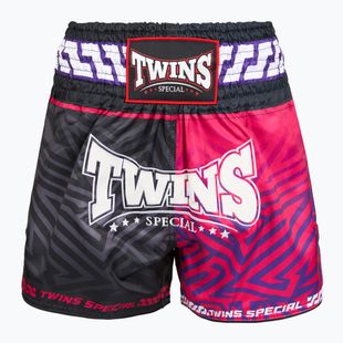 Treniruočių šortai Twins Special Muay Thai Twins Maze brown/pink/blue/white