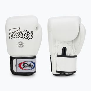 Bokso pirštinės Fairtex Universal "Tight-Fit" Design white