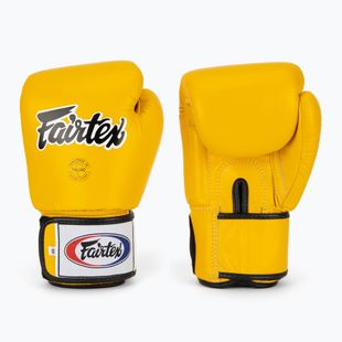 Bokso pirštinės Fairtex Universal "Tight-Fit" Design yellow