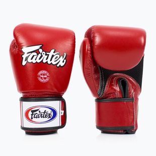 Fairtex Universal kvėpuojančios raudonos bokso pirštinės