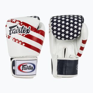 Bokso pirštinės Fairtex Universal "Tight-Fit" Design USA white