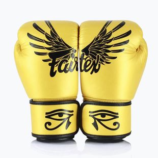 Bokso pirštinės Fairtex Universal "Tight-Fit" Design Falcon gold