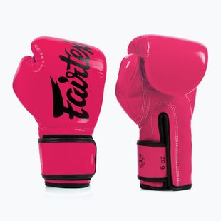 Bokso pirštinės Fairtex Microfiber pink/black