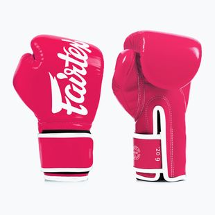 Bokso pirštinės Fairtex Microfiber pink/white