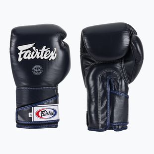 Fairtex stilingos kampuotos bokso pirštinės su užrakintu nykščiu mėlynos spalvos