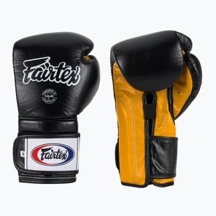 Bokso pirštinės Fairtex Heavy Hitter's Mexican Style black/yellow