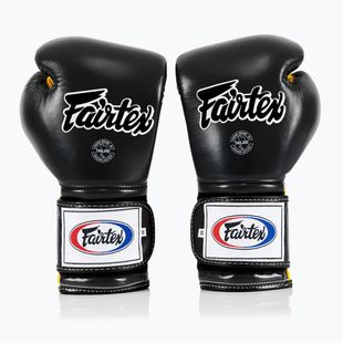 Bokso pirštinės Fairtex Heavy Hitter's Mexican Style black/yellow