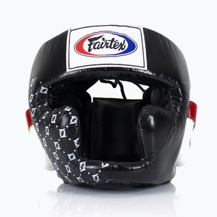 Bokso šalmas Fairtex Super Sparring black/white