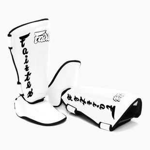 Blauzdų apsaugos Fairtex Detachable In-Step Shin Pads A.K.A. "Twister" white