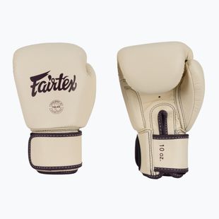 Bokso pirštinės Fairtex Real Leather Boxing khaki