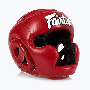 Vaikiškas bokso šalmas Fairtex Headguard for Kids red