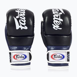 Fairtex Super Sparring Grappling pirštinės juoda/mėlyna